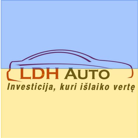 LDH AUTO logotipas ir automobilių serviso paslaugų nuotraukos