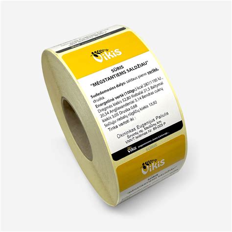 Padangų informacinės etiketės pavyzdys