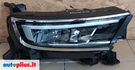 Opel Mokka priekiniai žibintai ir grotelės
