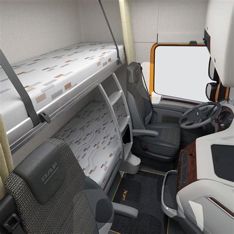 DAF XF Super Space Cab kabinos interjeras