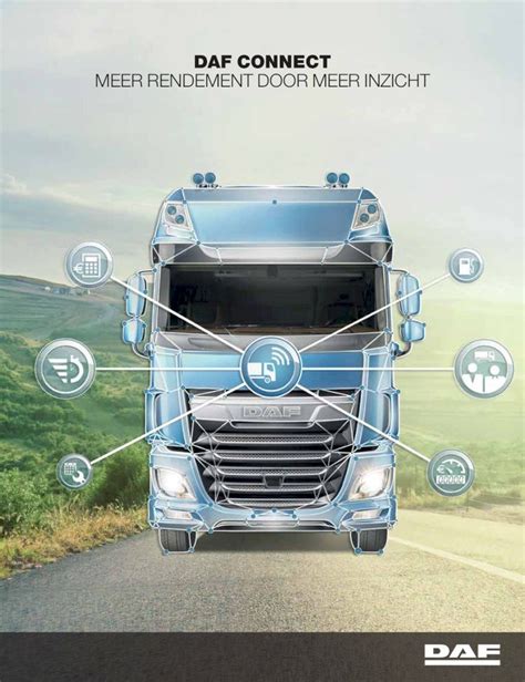 DAF Connect sistemos informacijos ekranas