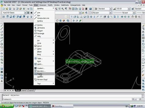 AutoCAD 2007 vartotojo sąsaja