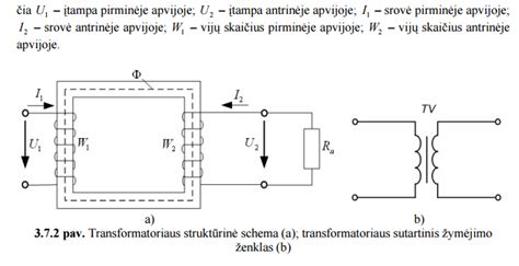 Transformatoriaus schema prijungimui