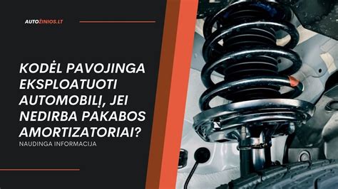 Scheminis automobilio pakabos sistemos vaizdas