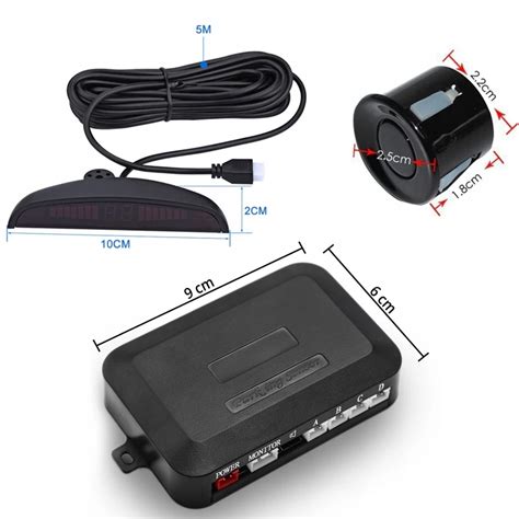 Ultragarsinių jutiklių schema automobilyje