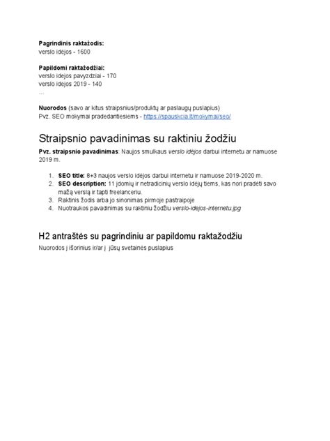 Telefono nustatymų optimizavimo pavyzdys