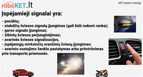 Simbolis, rodantis avarinės šviesos signalizacijos naudojimą