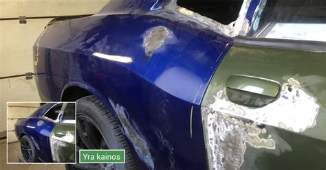 Automobilio kėbulo paruošimas apklijavimui