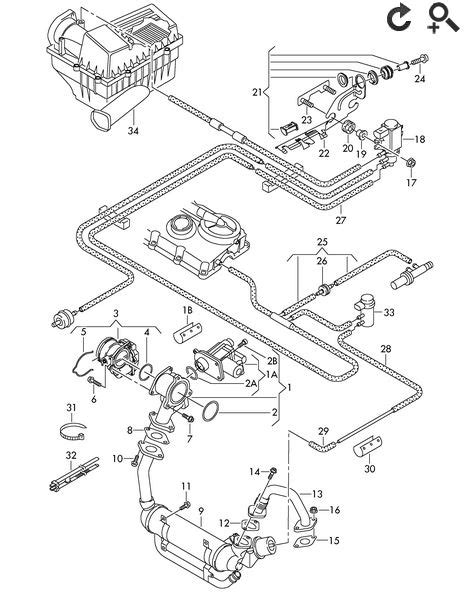 Volkswagen Passat B6 kuro siurblio schema