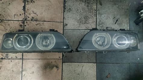 BMW E39 FL priekinių žibintų restauravimas