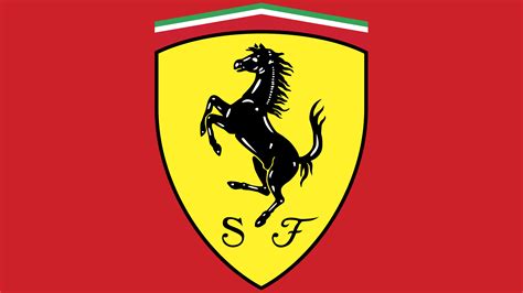 Ferrari emblema su šokančiu arkliu