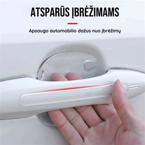 Automobilio durų rankenos su mygtuku