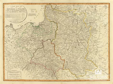 Lietuvos ir Prūsijos žemėlapis XVIII a.