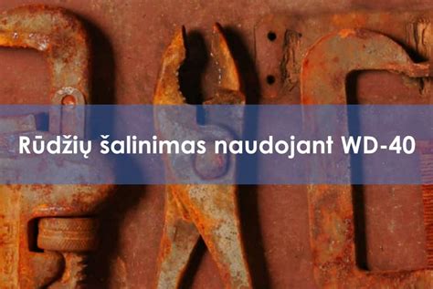 Rūdžių šalinimas nuo metalo