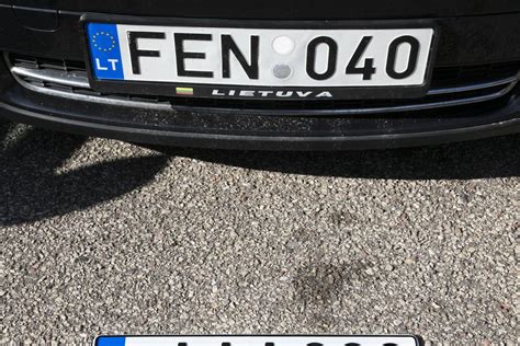 Lietuviškų automobilių numerio ženklų ypatybės
