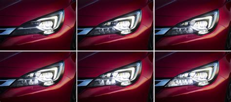 Opel Astra IntelliLux LED priekiniai žibintai