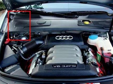 Audi A6 C6 variklių schema