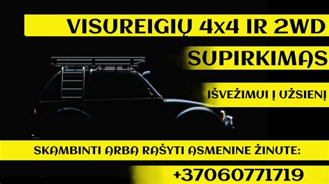 Nuotrauka, vaizduojanti skirtingus 4x4 automobilių tipus