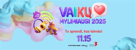 Vaikų Mylimiausi 2025 apdovanojimų akimirka