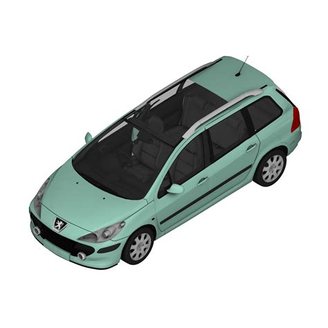 Peugeot 307 SW interjeras su vairuotojo pagalbos sistemomis