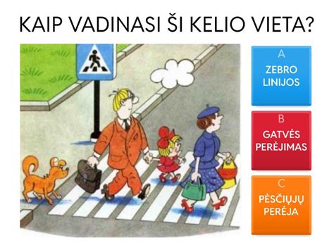 Schema, kaip teisingai pereiti gatvę
