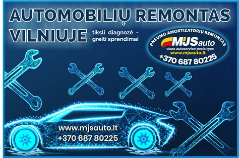 Įvairūs automobilių remonto pasiūlymai