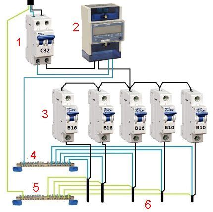 Termo-magnetinio automatinio jungiklio schema
