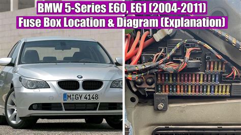 BMW 5 serijos E60 modelio schema