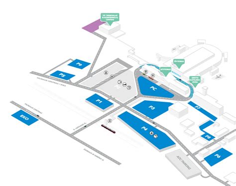 Vilniaus oro uosto stovėjimo aikštelės žemėlapis