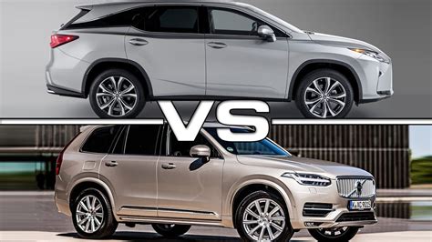 Lyginamoji schema Volvo XC90 ir Lexus RX L