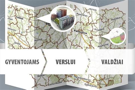 Žemėlapis su pažymėtomis parduotuvių vietomis
