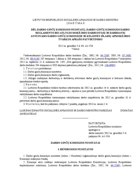 Darbo ginčų komisijos schema