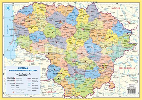 Lietuvos politinis žemėlapis