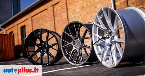 Įvairių lengvojo lydinio ratlankių tipai