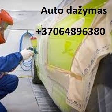 Automobilio dažymo procesas: lakavimas