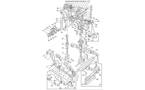 Citroën C5 hidraulinės pakabos komponentai