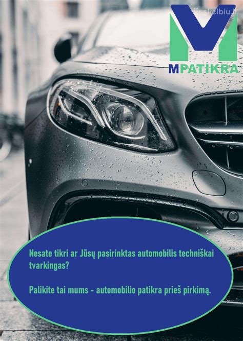 Automobilio patikra prieš pirkimą