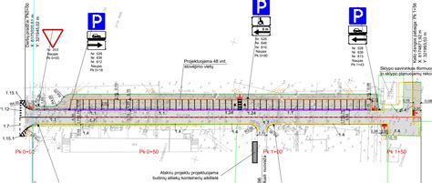 parkavimo vietų plėtros schema