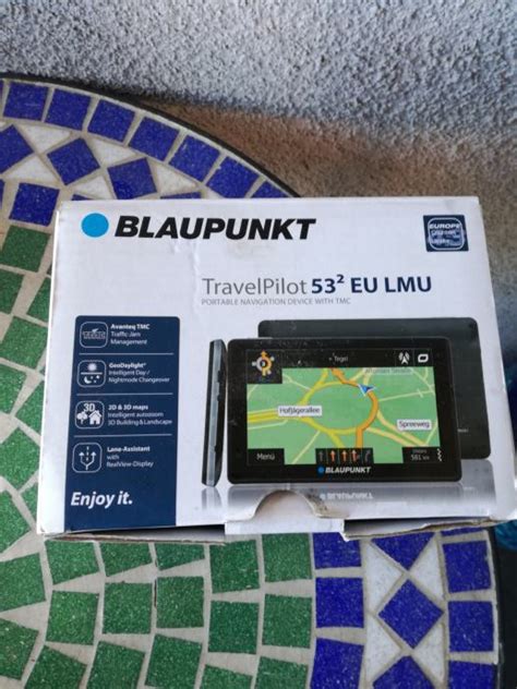Blaupunkt TravelPilot 53 CAM EU žemėlapis su maršrutu ir TMC informacija