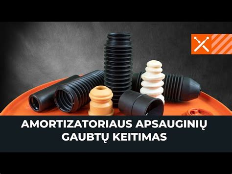 Amortizatoriaus apsaugos ir montavimo rinkiniai