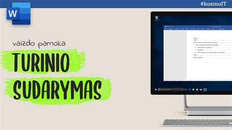 MS Word turinio atnaujinimo parinktis