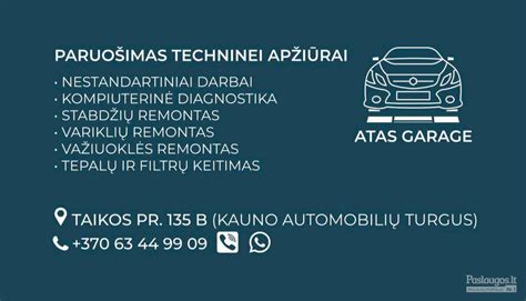 autoserviso paslaugos