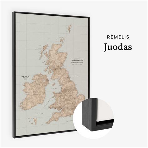 Jungtinės Karalystės kelių žemėlapis su pažymėtomis avarijų vietomis