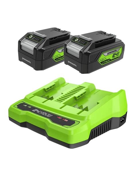 specialistas tikrina sodo technikos akumuliatorių