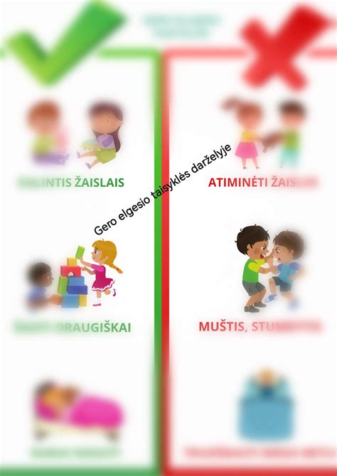 vaiko elgesio taisyklės mokykloje