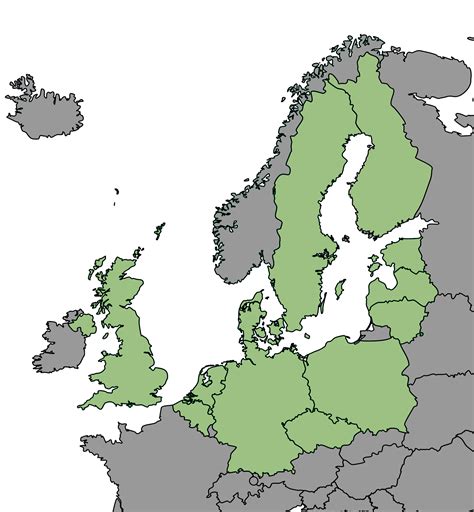 Žemėlapis su tipiniais negabaritinių krovinių maršrutais