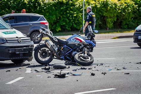 Motociklininkas, patyręs avariją