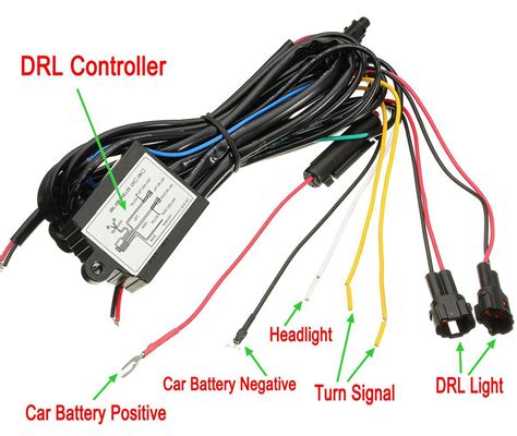 LED DRL žibintų schema