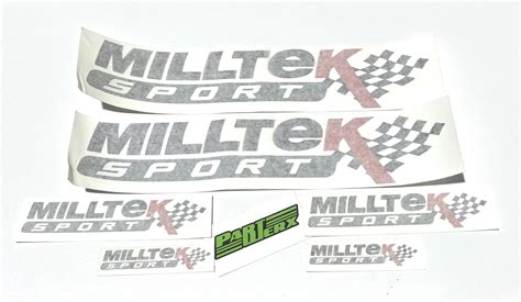 Milltek Sport logotipas ir automobilių parodos