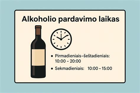 Infografika: Alkoholio prekybos apribojimai Lietuvoje